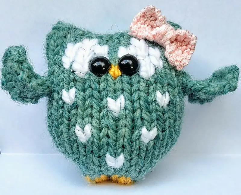 Easy Knitting Pattern For 4 Inch Amigurumi Owl (Knit) 2
