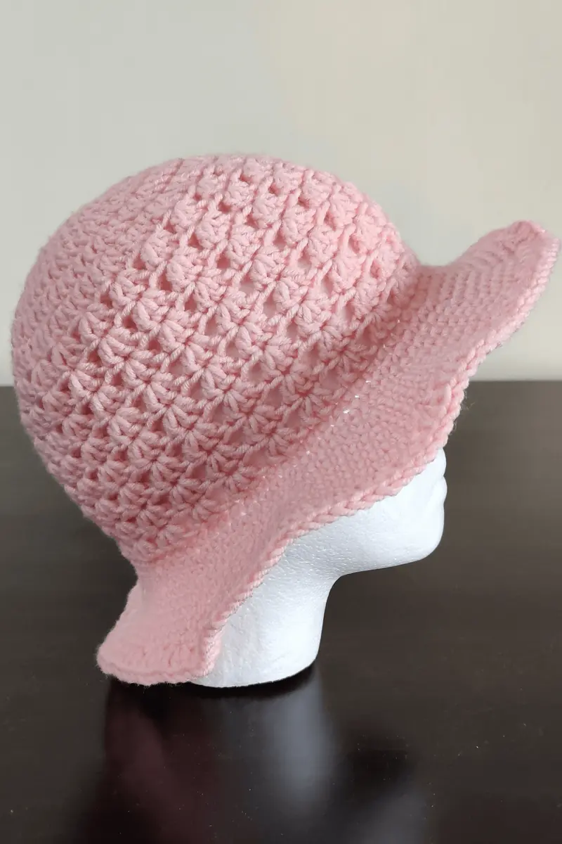 Easy Lace Bucket Hat (Crochet) 1