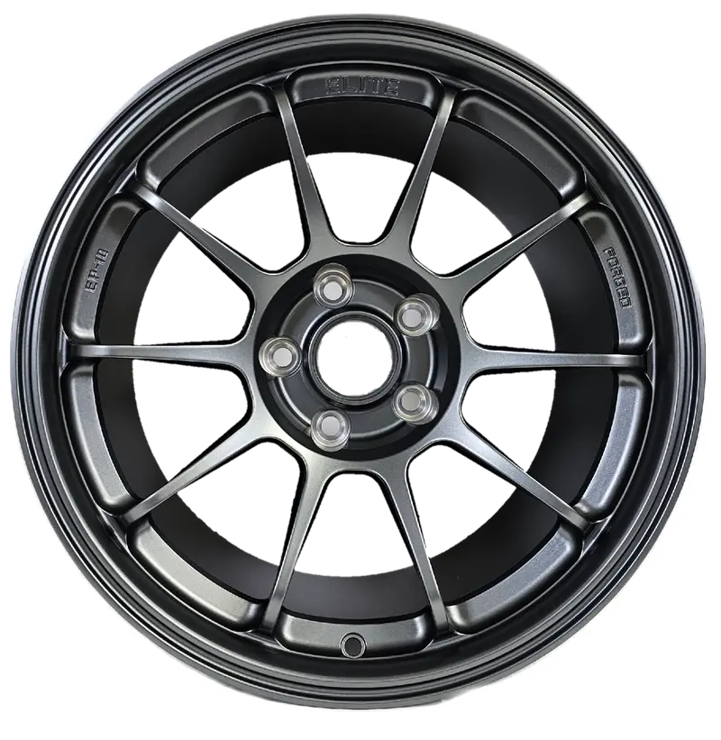 Elite Performance  Ep10 Forged Wheels 17X10.5 +40 5X114.3 73 Titanium Set Of 4 No Center Caps 1