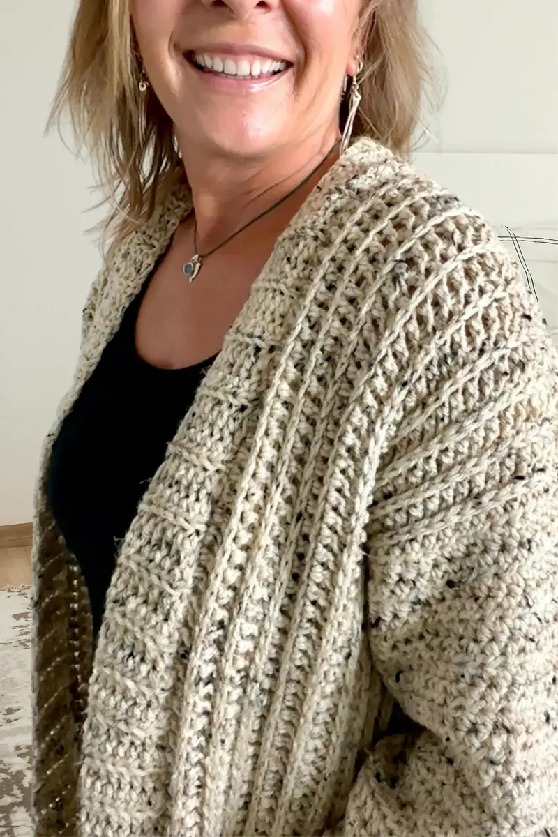 Emilie Oversized Cardi (Crochet) 1