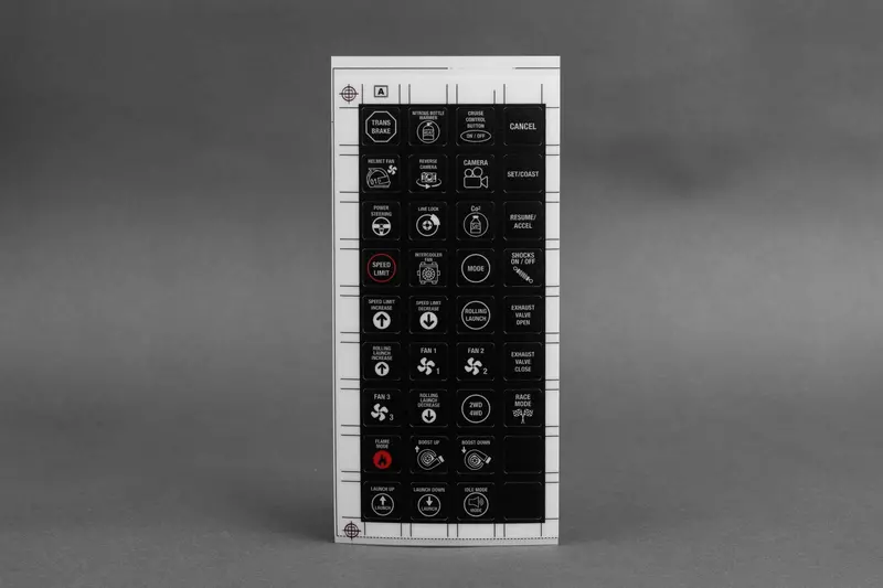 Emtron 8 Button Keypad Alternate Sticker Sheet 1