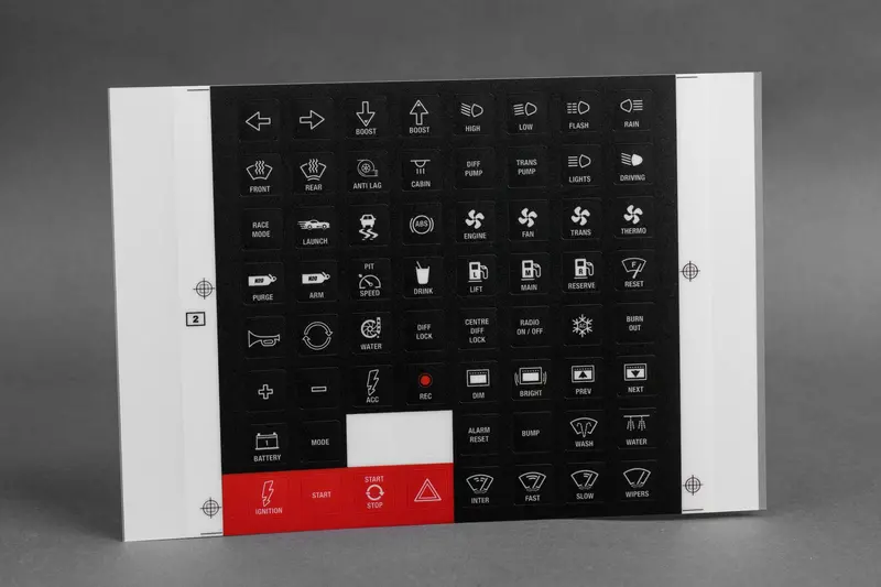 Emtron 8 Button Keypad Sticker Kit (V1) 1