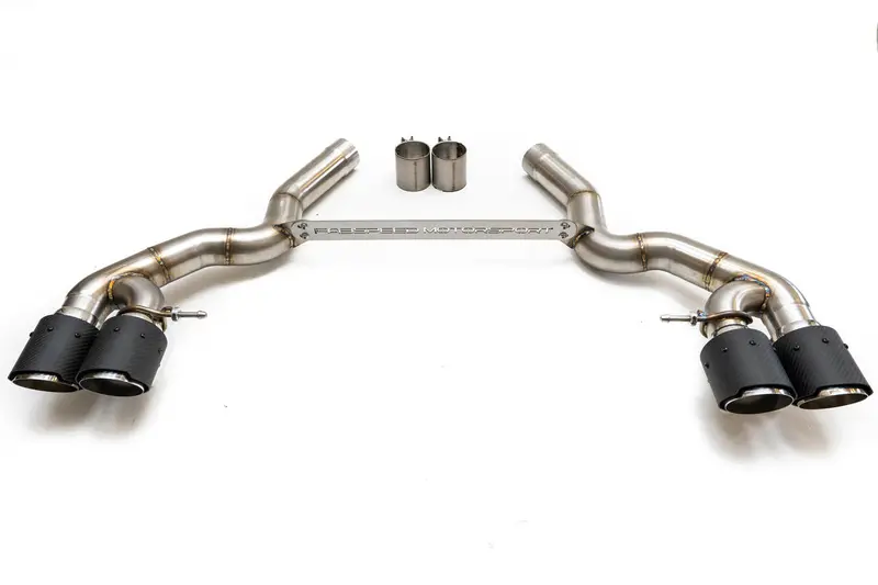 Fabspeed Bmw M5 F90 Muffler Bypass Pipes With Quad Style Tips 1