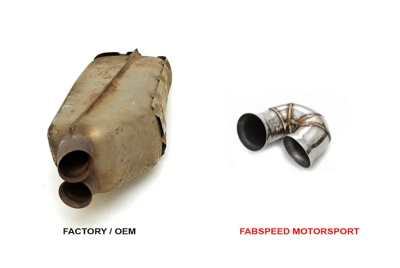 Fabspeed Porsche 964 Turbo 965 / C2 Turbo Secondary Muffler Bypass Pipe (1990-1994) 2