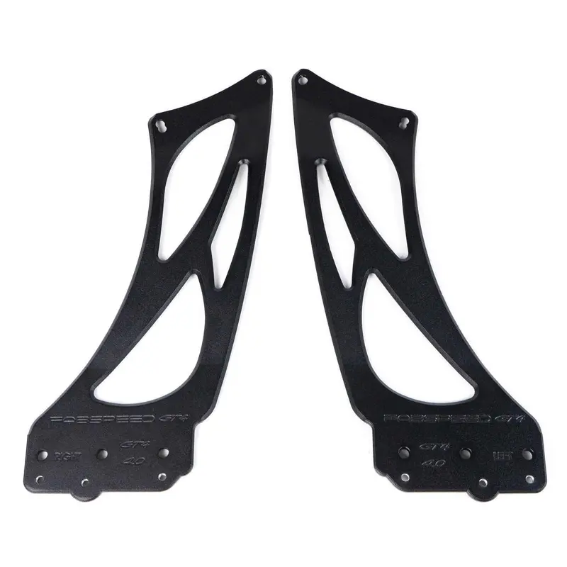 Fabspeed Porsche 981/718 Cayman Gt4 Monoblock Wing Risers (2015+) 1