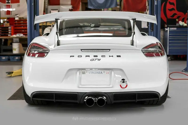 Fabspeed Porsche 981 Cayman Gt4 Lightweight Competition Exhaust System 3