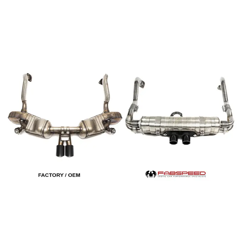 Fabspeed Porsche 981 Cayman Gt4 / Spyder Valvetronic Gt3 Muffler Conversion Kit 3