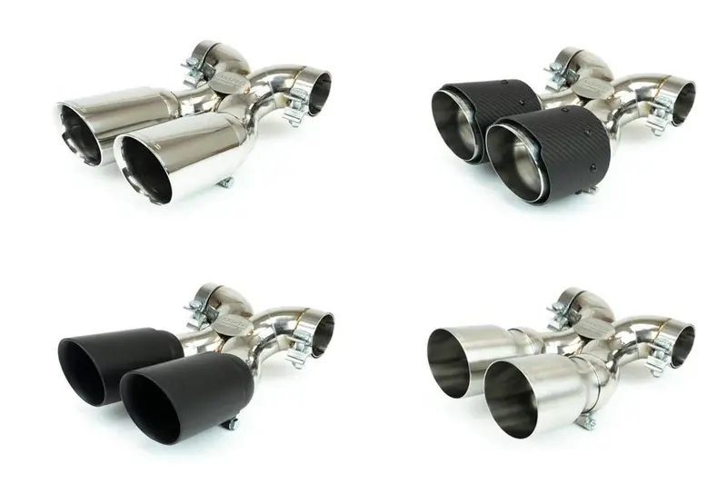 Fabspeed Porsche 987 Boxster / Cayman Maxflo True X-Pipe With Dual Tips (2005-2008) 1