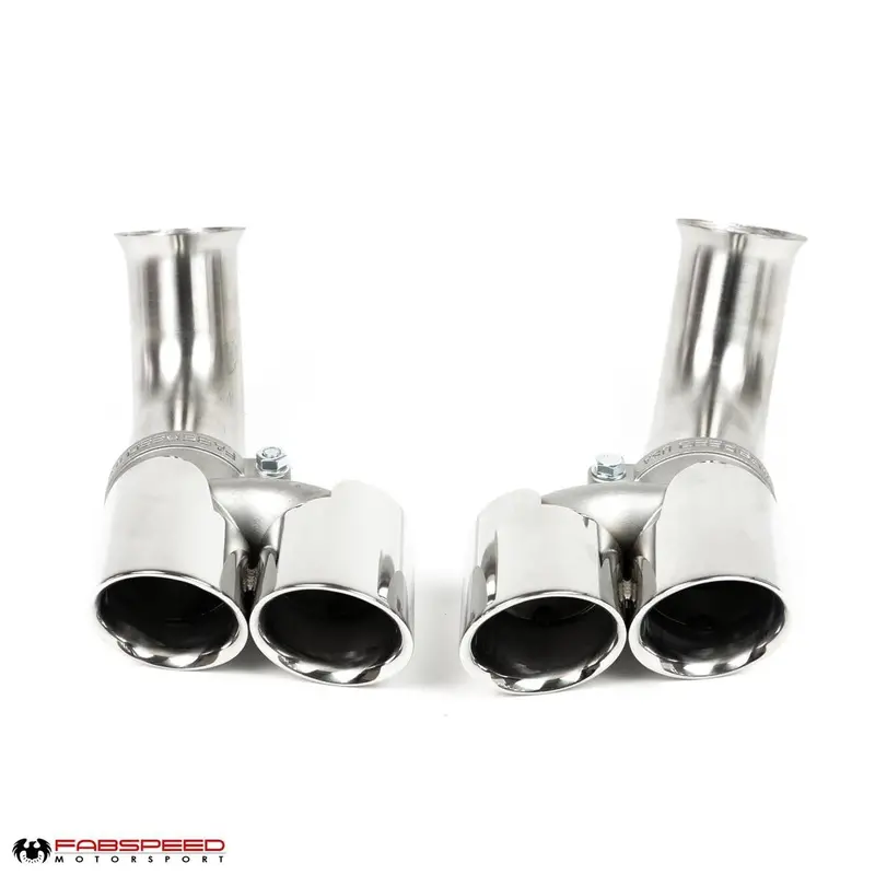 Fabspeed Porsche 996 Carrera Deluxe Quad-Style Tips - Short (1999-2001) 2