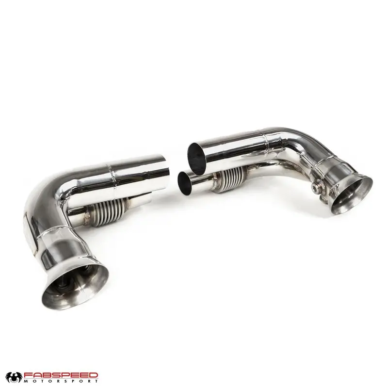 Fabspeed Porsche 997.2 Gt3 / Gt3 Rs Side Muffler Bypass Pipes (2010-2011) 1