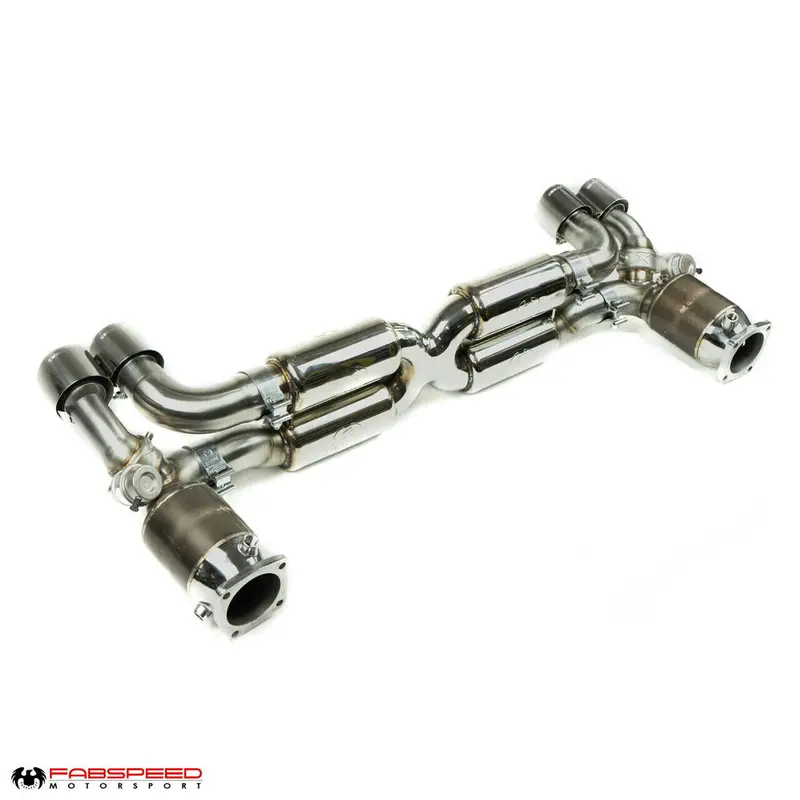 Fabspeed Porsche 997.2 Turbo / Turbo S Valvetronic Supersport X-Pipe Exhaust System (2010-2012) 4