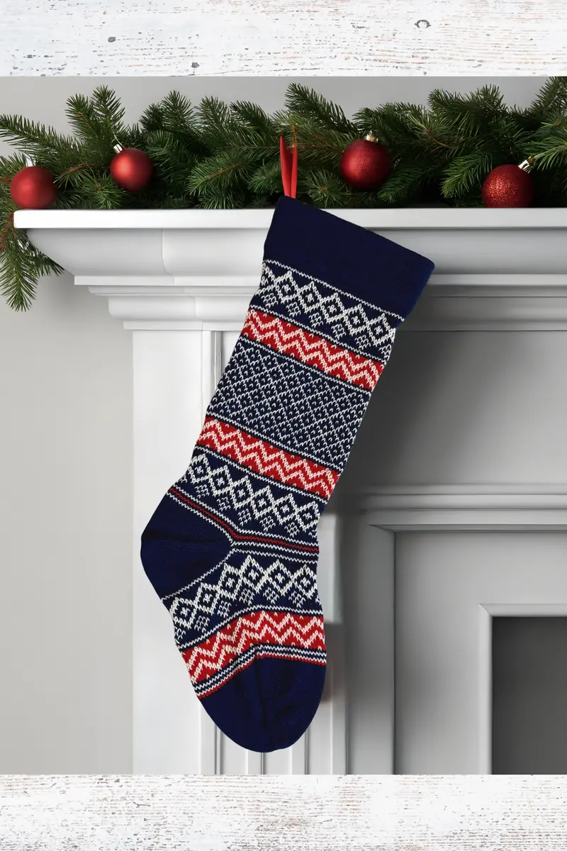 Fair Isle Stocking (Knit) 2