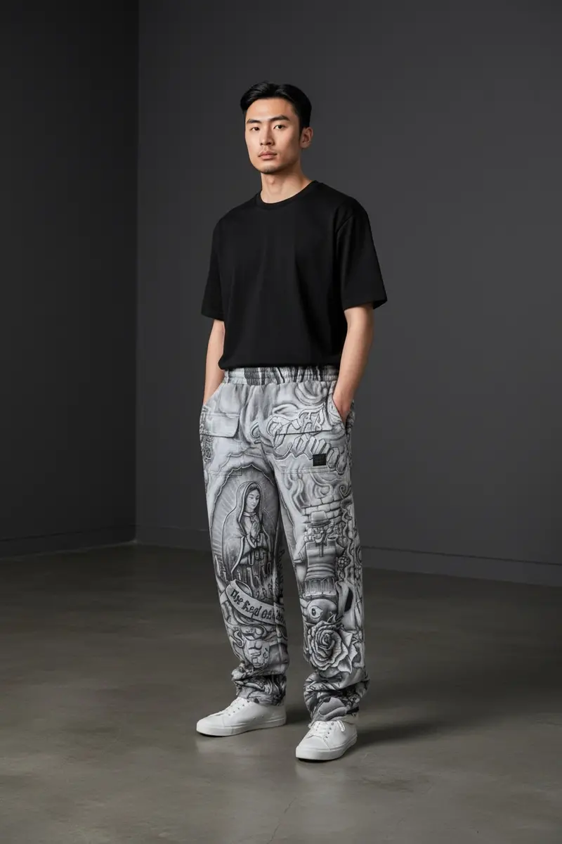 Fb County Inked Up Sweatpant Sweatpants Gray Sweats 1