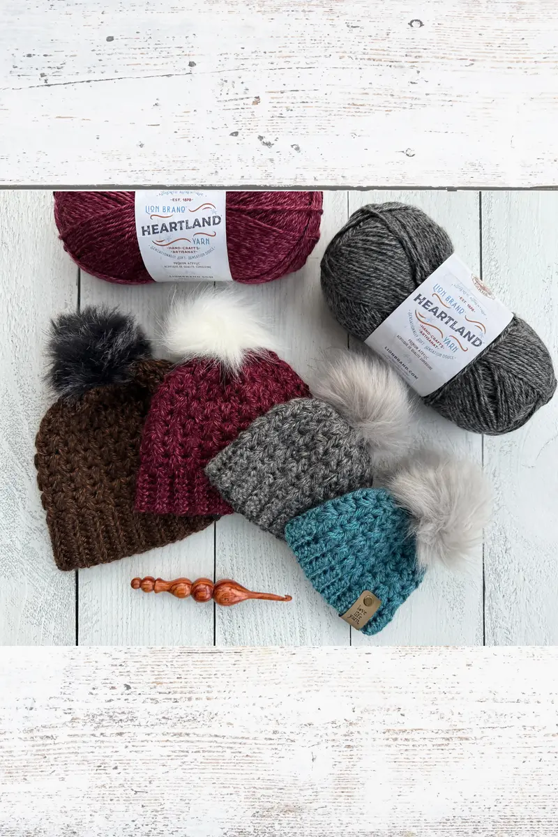 Feather Stitch Beanie (Crochet) 2