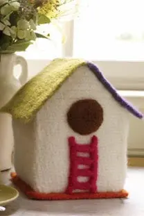 Felted Bird Cottage (Crochet) 1