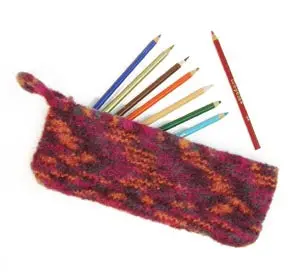 Felted Pencil Case Pattern (Knit) 1