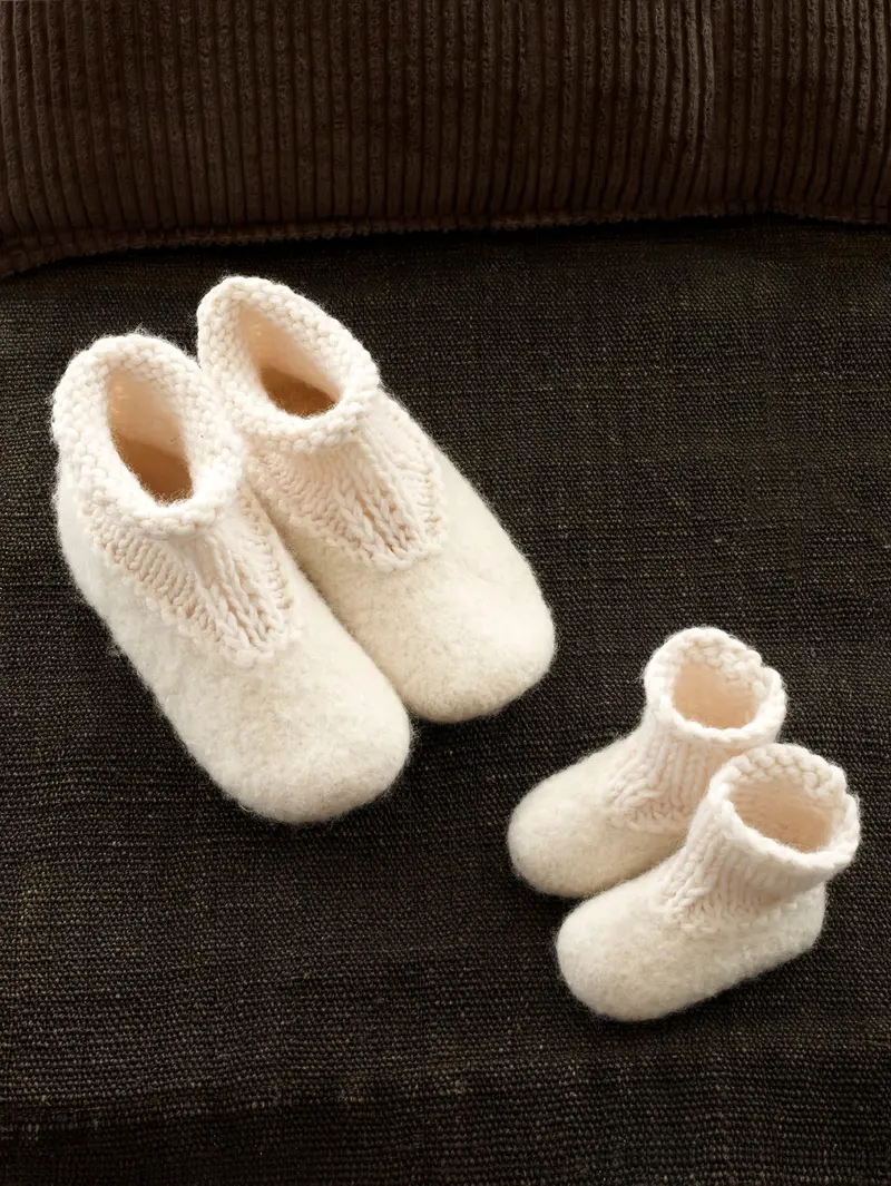 Felted Slip Ons Pattern (Knit) 1