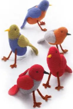 Felted Tweety Birds Pattern (Crochet) 1