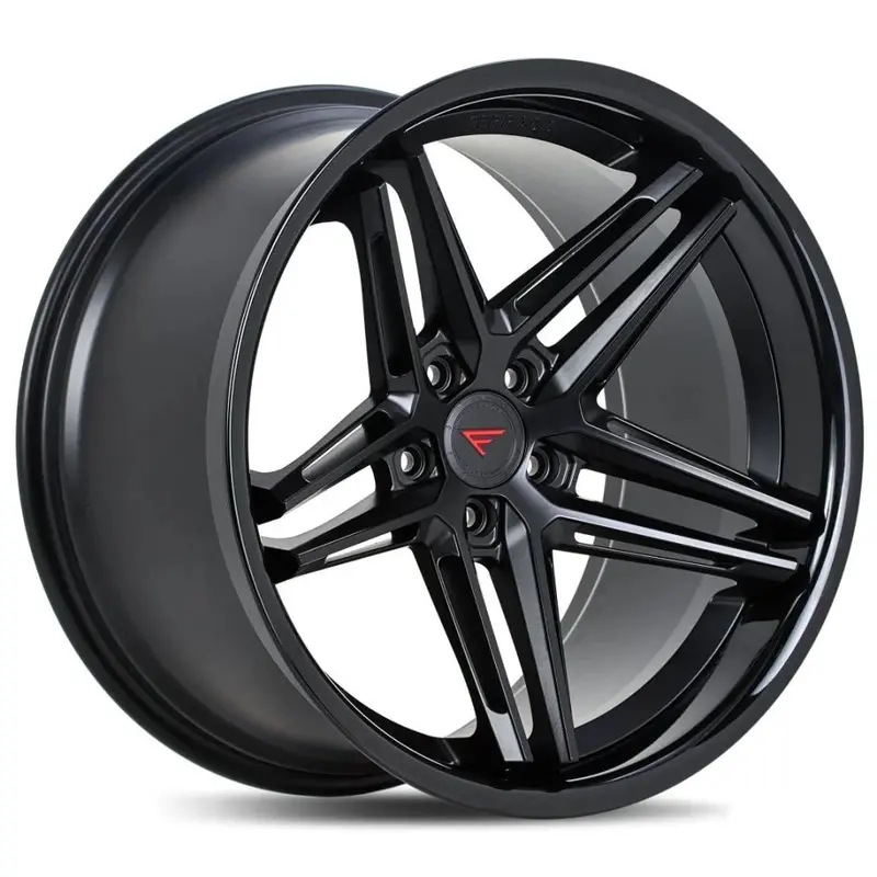 Ferrada Cm1 Matte Black W/ Gloss Black Lip 1