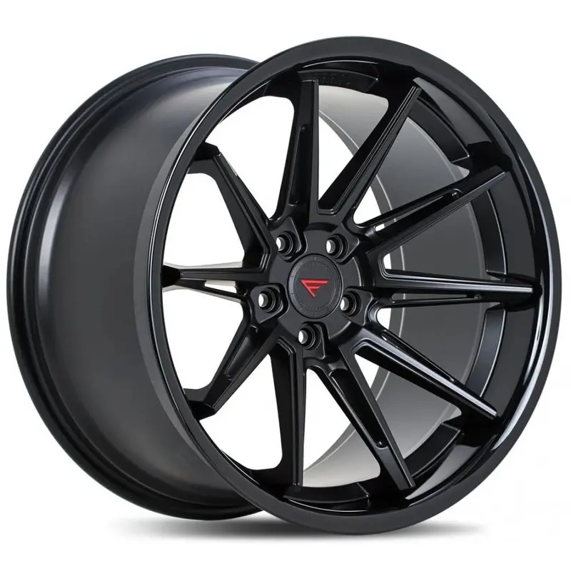 Ferrada Cm2 Matte Black W/ Gloss Black Lip 1