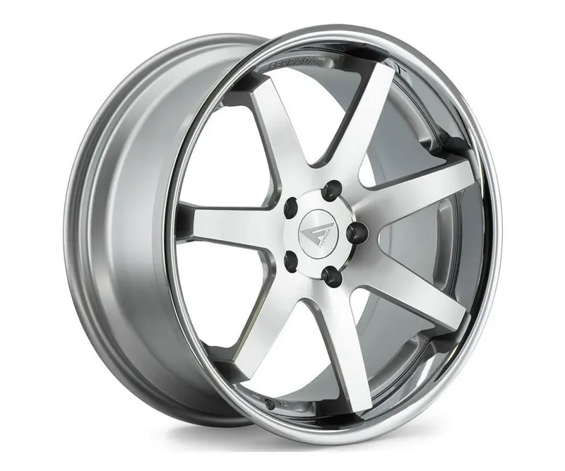 Ferrada Fr1 Machine Silver W/ Chrome Lip 1