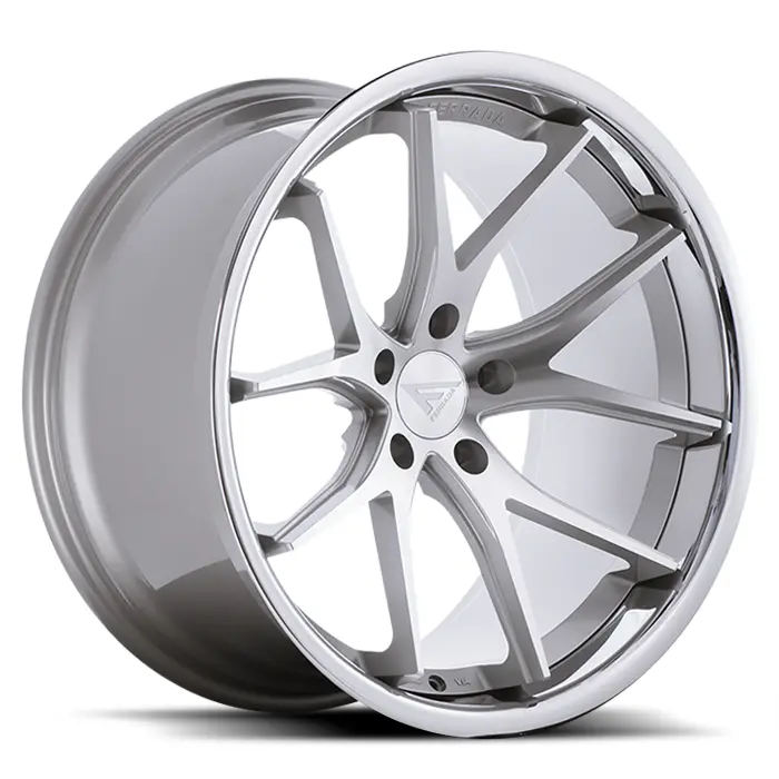 Ferrada Fr2 Machine Silver W/ Chrome Lip 1