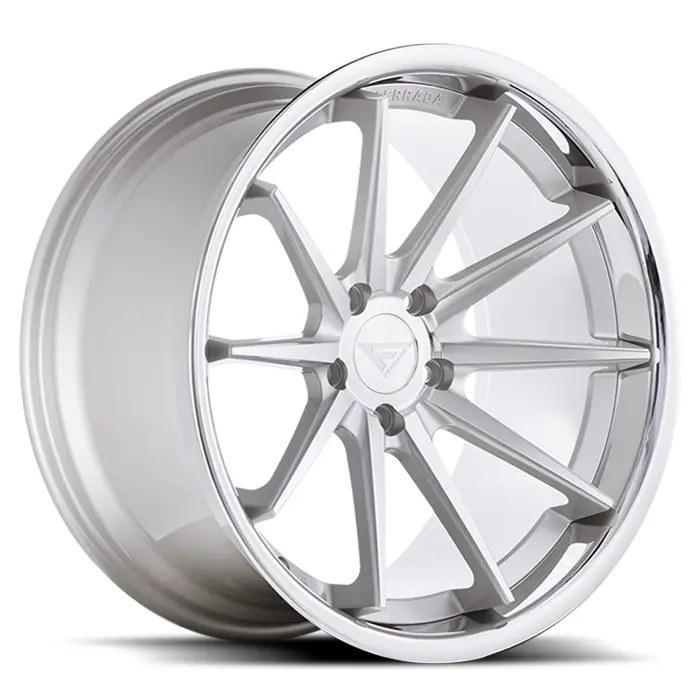 Ferrada Fr4 Machine Silver W/Chrome Lip 1