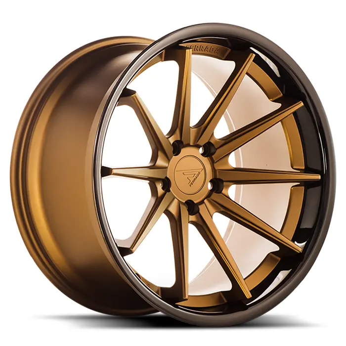 Ferrada Fr4 Matte Bronze W/ Gloss Black Lip 1