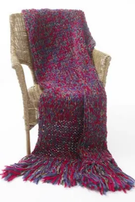 Fireside Jewel 6-Hour Fast-Finish Throw (Knit) 1