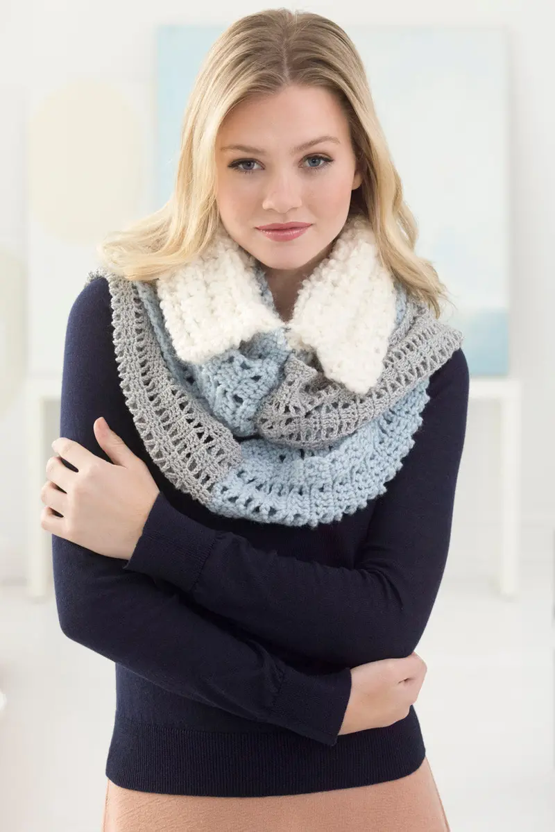 First Frost Convertible Cowl (Crochet) 1