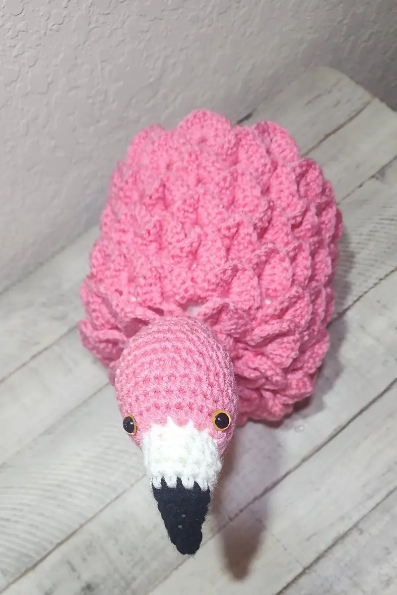 Flamingo Toilet Paper Cover (Crochet) 2