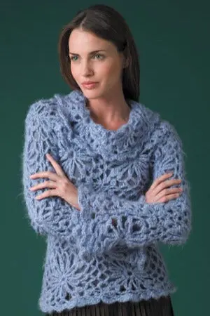 Floral Fantasy Pullover Pattern (Crochet) 1