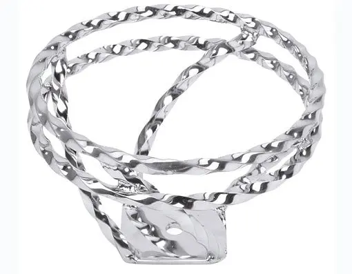 Full Double Twisted Swirl Steering Wheel Chrome. 1