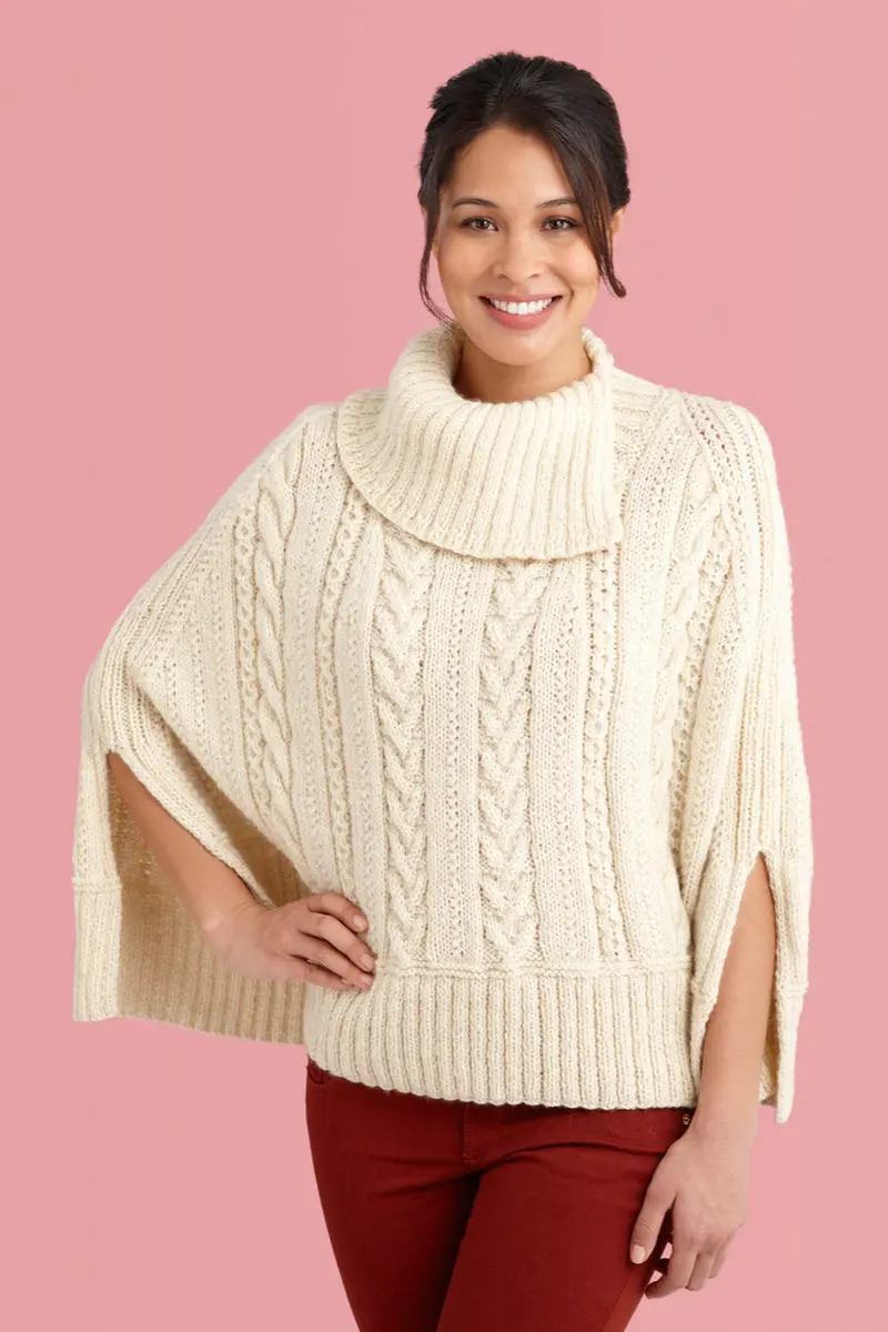 Galway Poncho (Knit) 1