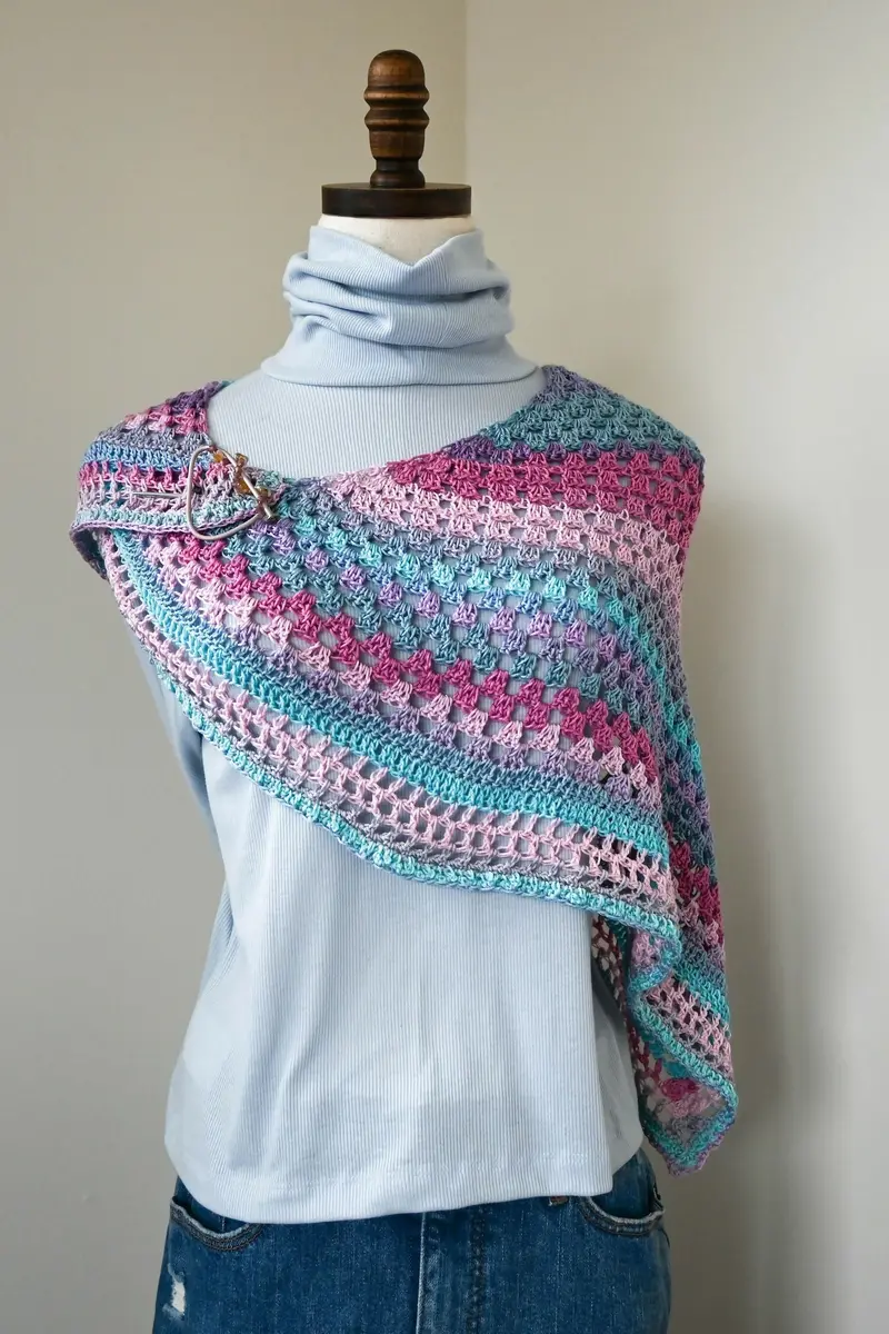 Gift To Myself Crescent Shawlette (Crochet) 2