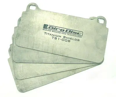 Girodisc Titanium Pad Shields For Evo, Sti Rear 1