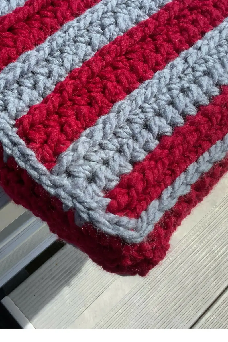 Go Team Go Bleacher Cushion (Crochet) 2