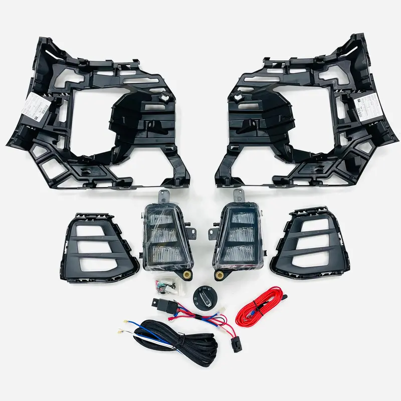 Golf Mk7.5 Gti Led Drl Fog Lamps, Covers & Wiring Complete Kit 1