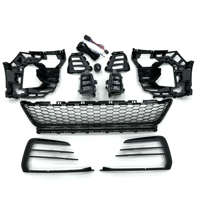 Golf Mk7.5 Gti Lower Grilles, Led Drl Fog Lamps, Covers & Wiring Complete Kit 1