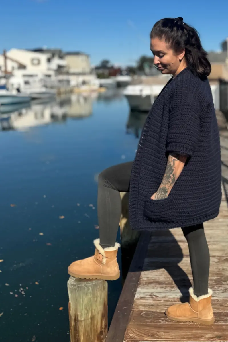 Goose Island Cardigan (Crochet) 1
