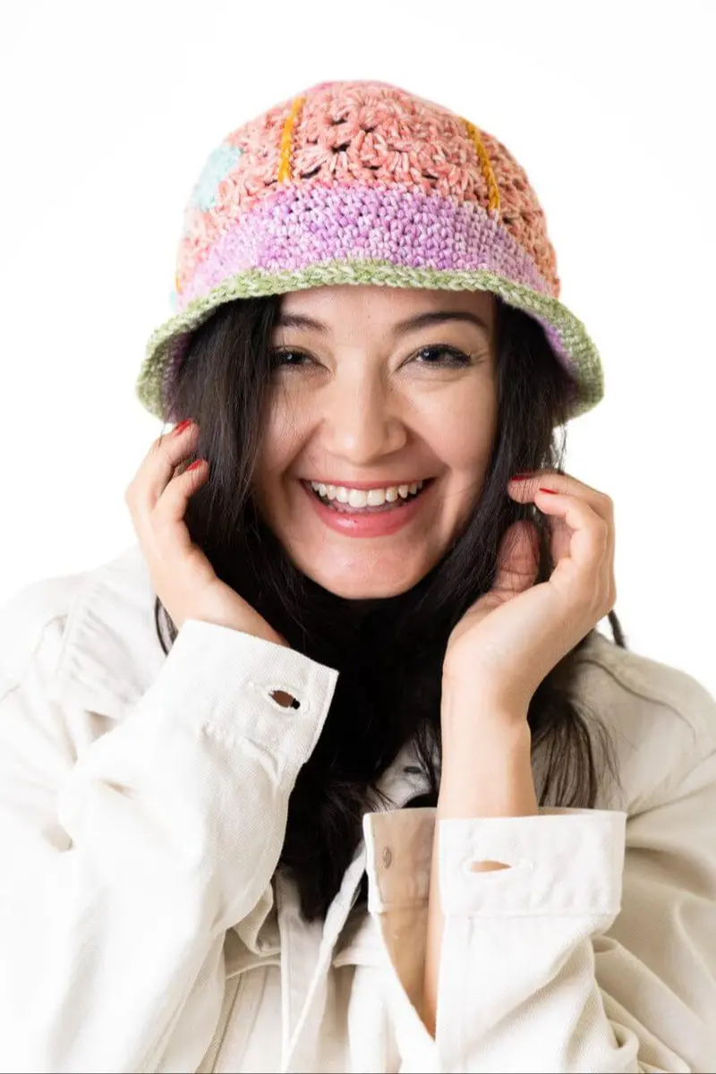 Granny Squares Hat (Crochet) 1