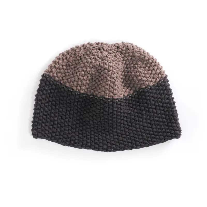 Graphite Seed Stitch Hat Pattern (Knit) 1