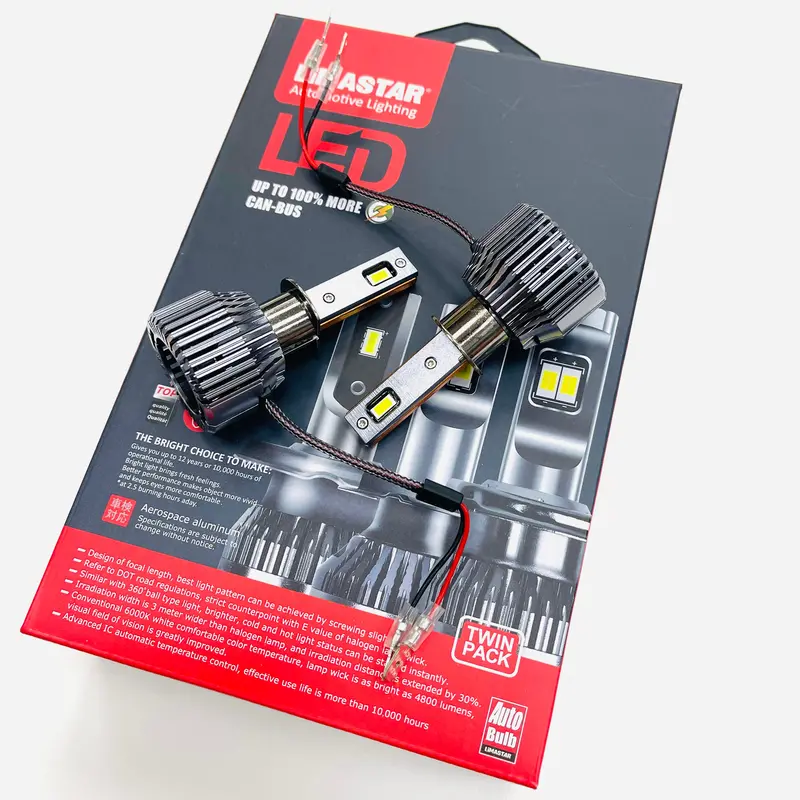H1 Limastar Led Headlight Bulbs Canbus 55W 6500K Osram 1