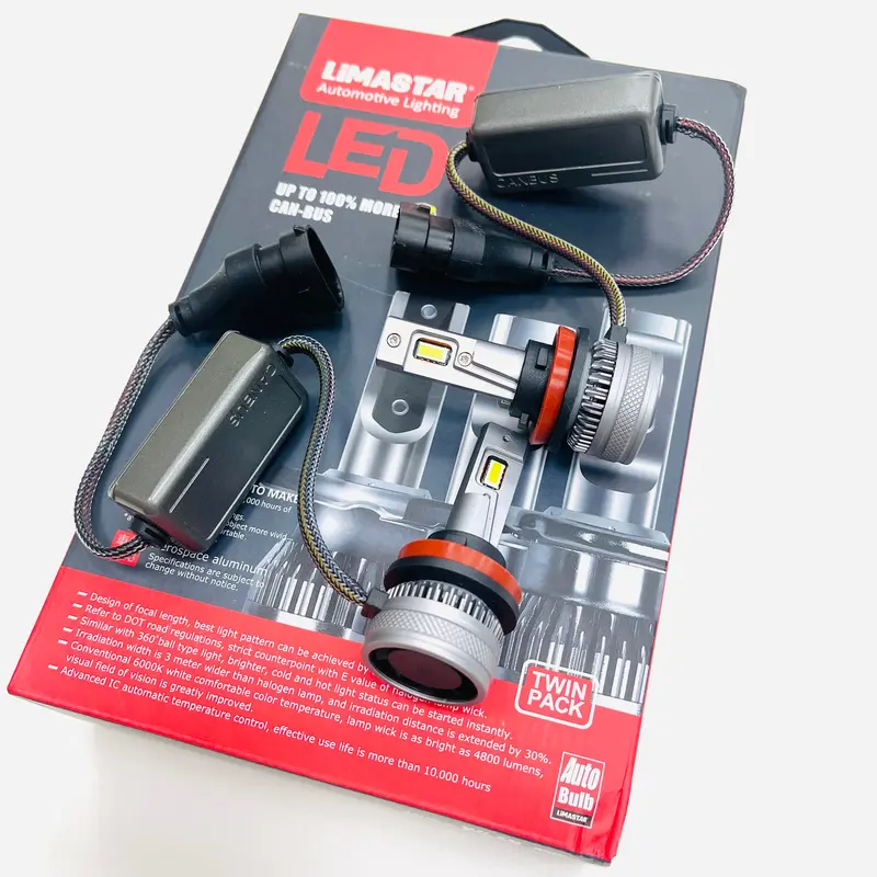 H11 Limastar Led Headlight Bulbs Canbus 55W 6500K Osram 1