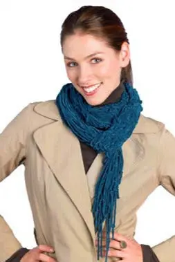 Half-Hour Skinny Suede Scarf (Knit) 1