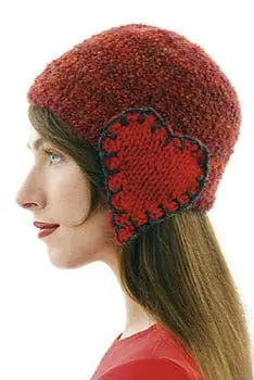 Hat With Heart Earflaps Pattern (Knit) 1