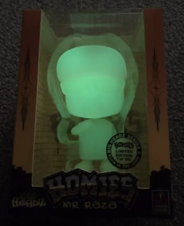 Homies Big Headz Series #2 Collectables Mr Raza Glow In The Dark 1