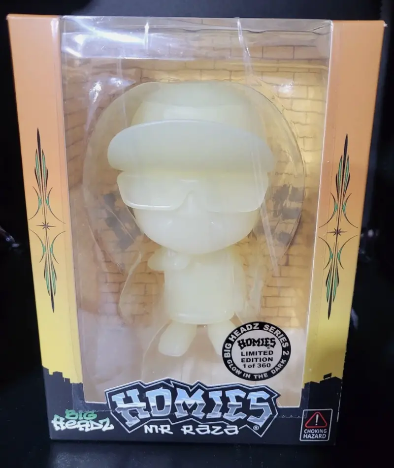 Homies Big Headz Series #2 Collectables Mr Raza Glow In The Dark 2