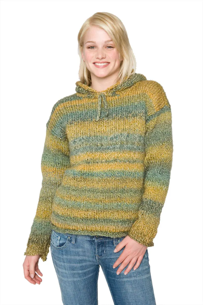Hooded Knitted Sweater Pattern - Version 2 1