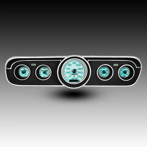 Intellitronix Led Analog Gauge Cluster Set Replacement With White Faceplate For 1965-1966 Ford Mustang 6